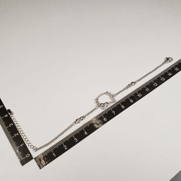 Brand New Hello Kitty Rhinestone Silver Bracelet #2 - Picture 7 of 7